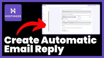 How to Create Automatic Email Reply in Hostinger