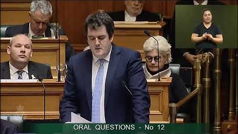 Question 12 - Chris Bishop to the Minister of Internal Affairs - Video 2