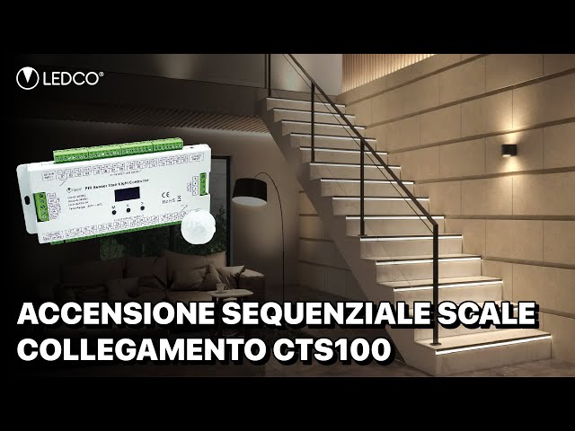 ENCENDIDO SECUENCIAL DE ESCALERA - Cómo conectarse con la unidad de control CTS100