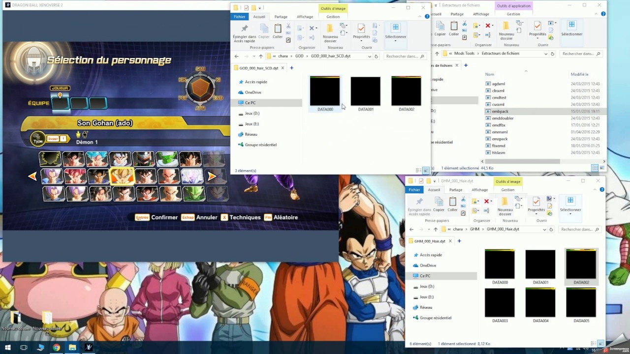 Dragon Ball Xenoverse 2 Tuto Modifier Les Textures Couleurs Youtube