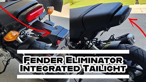 Honda GROM | TST Industries Fender Eliminator | Integrated Tail Light