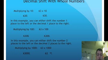 Lessons 4.7 Multiplying Decimals-Shift Patterns