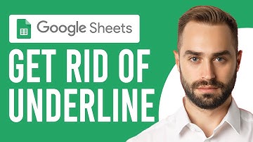 How to Get Rid of Underline in Google Sheets (How to Remove an Underline in Google Sheets)