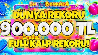 🍭Sweet Bonanza Küçük Kasa 🍭 900.000 TL DÜNYA BONANZA REKORU | TAKTİK DEĞİŞİKLİĞİYLE SÜPER KAZANÇ !