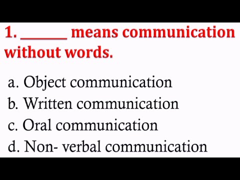 MCQ COMMUNICATION SKILLS