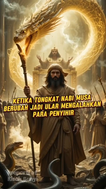 Tongkat Nabi Musa berubah jadi ular dan mengalahkan para penyihir #islam #nabi #fypシ゚viral