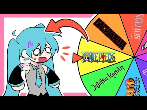 I Drew Hatsune Miku in 5 Random Anime Styles (Wheel Challenge)