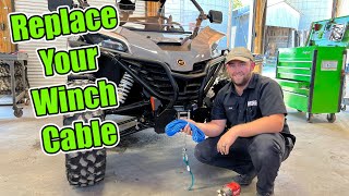 Synthetic Winch Rope for ALL CFMOTOs | Replace Your Winch Cable