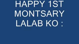 happy 1st monthsary lalab :)