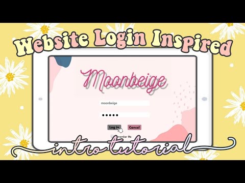 WEBSITE LOGIN INTRO TUTORIAL | How To Edit Alliana Dolina's Intro || moonbeige