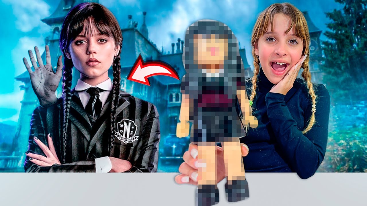 Transformei um Avatar do Roblox na Wandinha Addams 