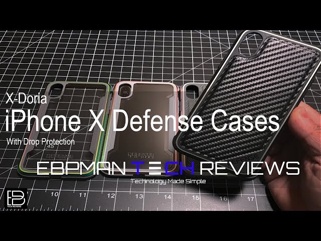 Apple iPhone X Defense Cases from X-Doria Giveaway Included