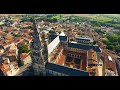 Vue aérienne de l’Abbatiale de Saint Maixent l'Ecole par drone