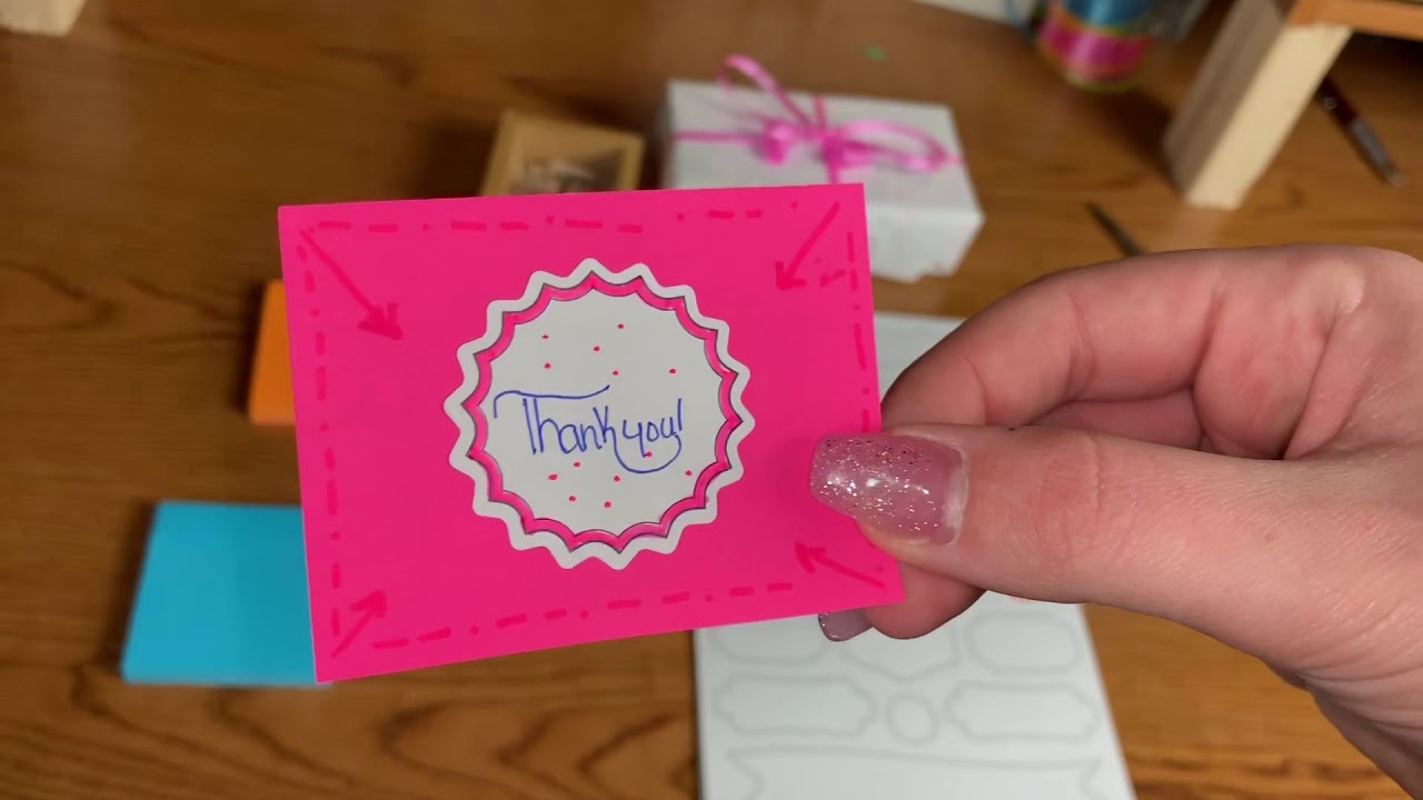 How To Make Your Own Thank You Business Cards From Dollar Tree | Super Affordable! | DIY - YouTube