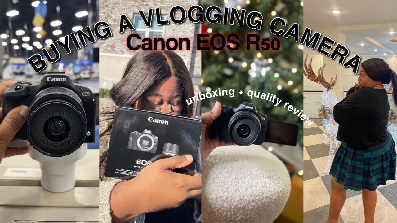 BUYING MY FIRST VLOGGING CAMERA — Canon EOS R50, Unboxing + Quality Review *emotional*