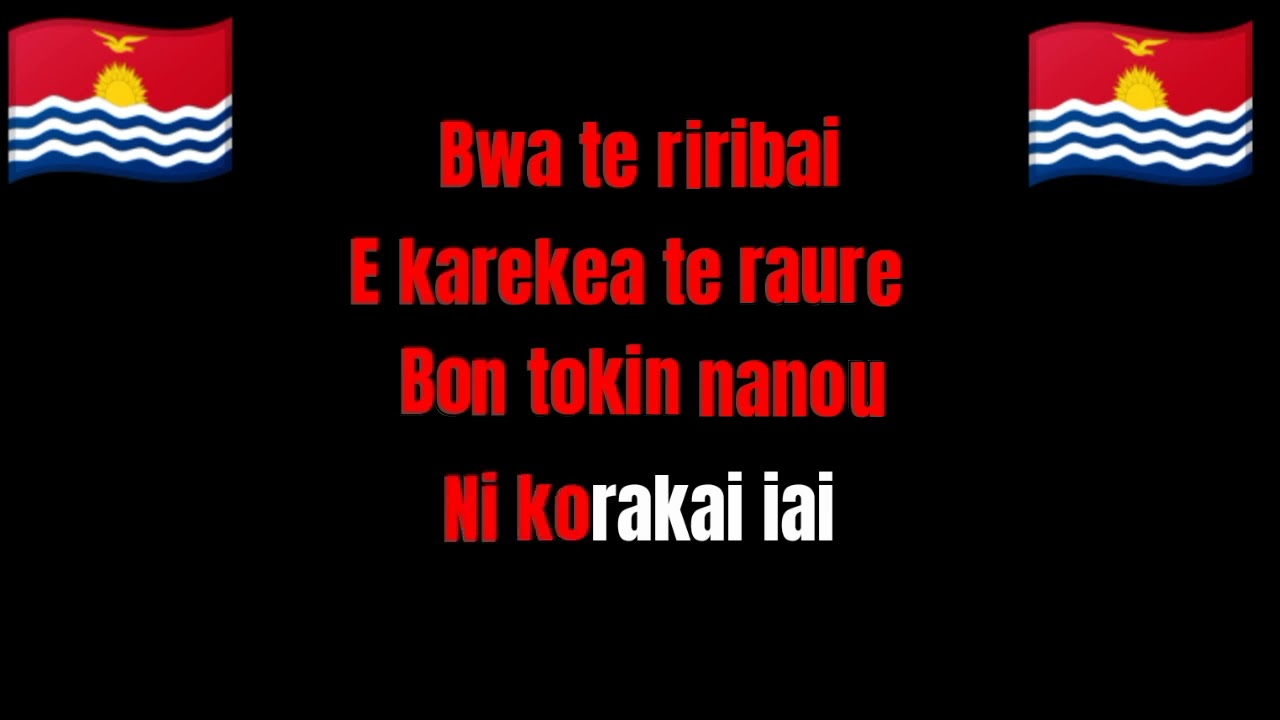 Ai kawara ngai n arou aei kiribati karaoke 2023