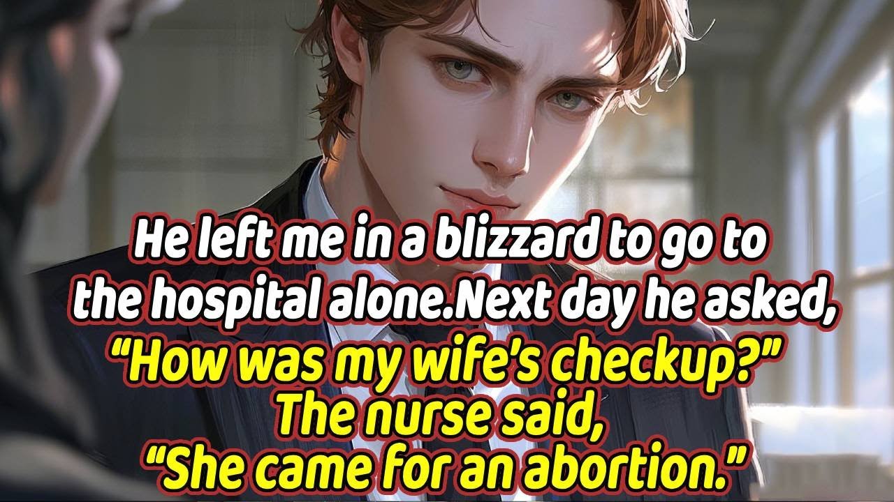He left me in a blizzard to go to the hospital alone.Next day he asked...