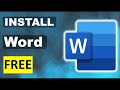 How to Download & Install Microsoft Word |Office For Free on (pc / laptop)