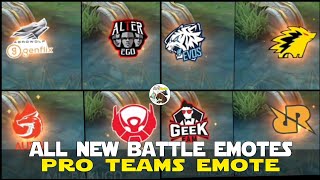 8 NEW BATTLE EMOTES EVOS, ONIC PH AND OTHER PRO TEAMS SPECIAL BATTLE EMOTES MOBILE LEGENDS NEWS MLBB