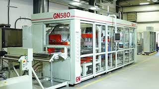 GN580 Thermoforming Machine with Robotic Stacker