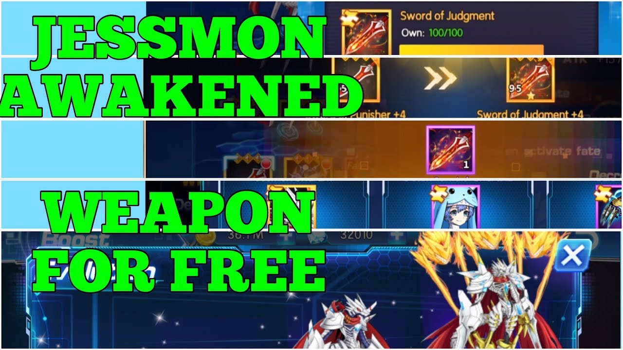 Synthesising Jessmon Sword of Judgement Awakened Weapon - Farmed for Free