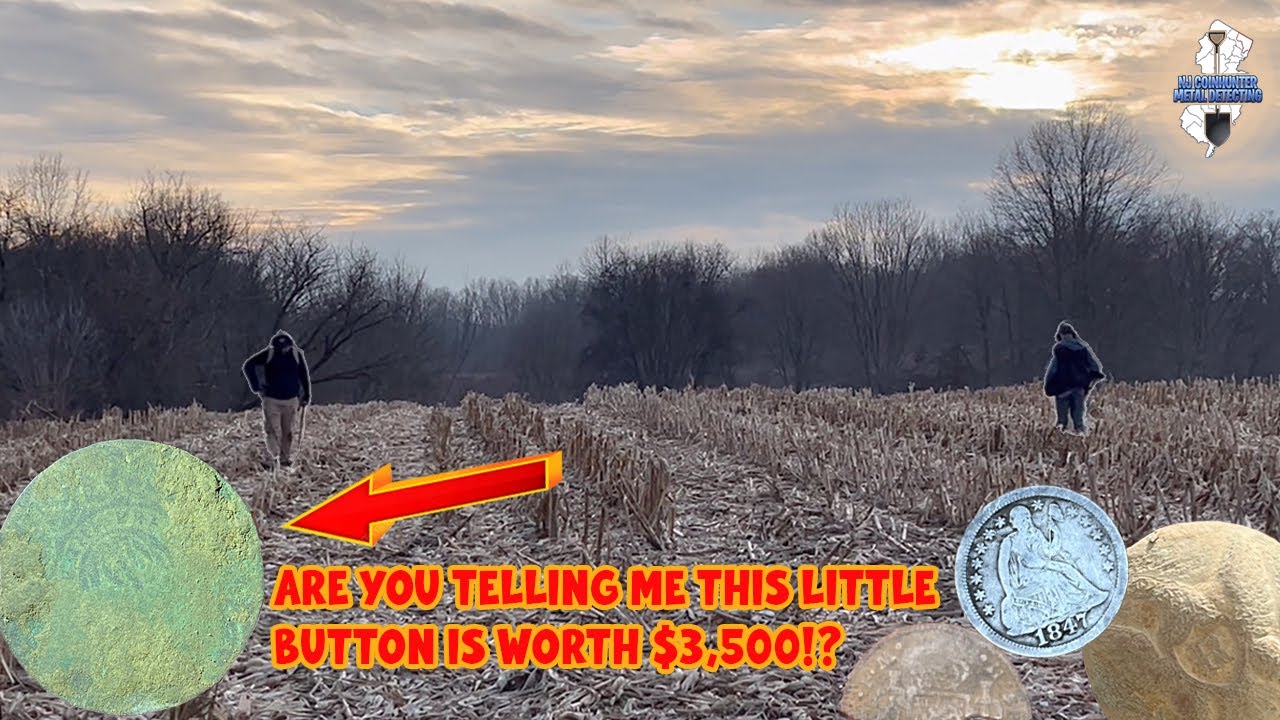 Epic Treasure Hunt: Rare George Washington Inaugural Button & Colonial Coins Found in NJ Cornfield!