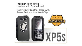 Sonim XP5s Leather Case With Detachable Swivel Belt Clip