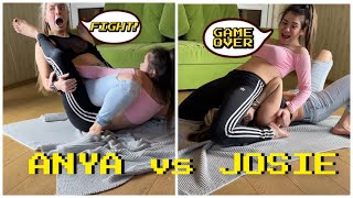 School Pin Challenge !! || Anya p and Josie challenge in the room