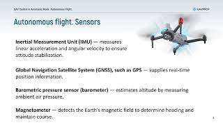 Introduction to Autonomous Flight