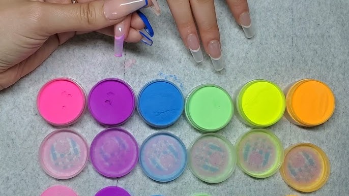 How to: Make Up Neon Pigments for Nail art - Gel Overlay 