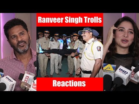 Tamannaah And Prabhu Deva Reaction On Ranveer Singh TROLL On Funny Pose At Umang 2019
