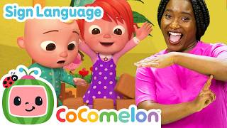 london bridge is falling down cocomelon asl sign language