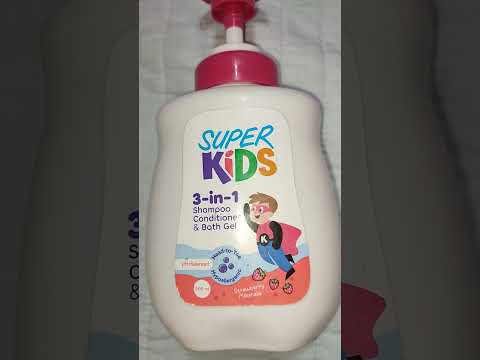 شامبو سوبر كيدز للاطفال شامبو وشاور وبلسم 3ف1 ياتري يستحق ولا اي كلام