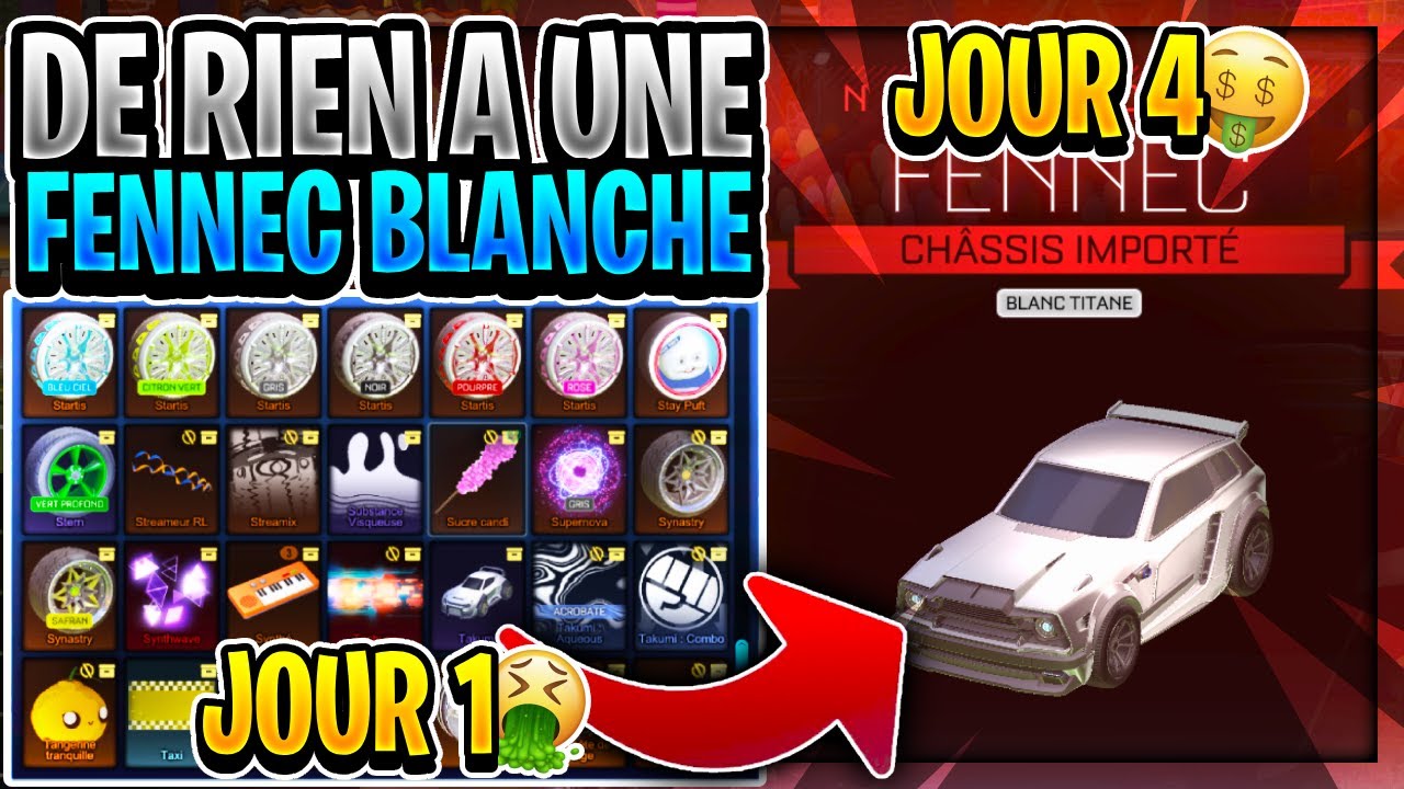 PARTIR DE RIEN JUSQU’A UNE FENNEC BLANC TITANE GRATUITE EN ECHANGANT SUR ROCKET LEAGUE! YouTube