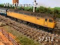 Network Rail class 57 57312 arrives in Westhaven