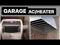 Garage Heat / AC BLACK & DECKER Portable AC Heater Combo BPACT14HWT Garage Installed Thru Wall Vent