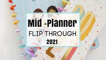 Mid Planner Flip Through | 2021 Big Happy Planner | Frankenplanner