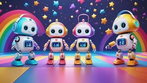 Six Toy Robots Count to Ten | Counting Song for Kids | Learn Numbers with Robots