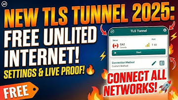 TLS Tunnel VPN 2025 🔥|| SETTINGS🔥 || CONNECT WITH ALL NETWORK WITH LIVE PROOF 🔥