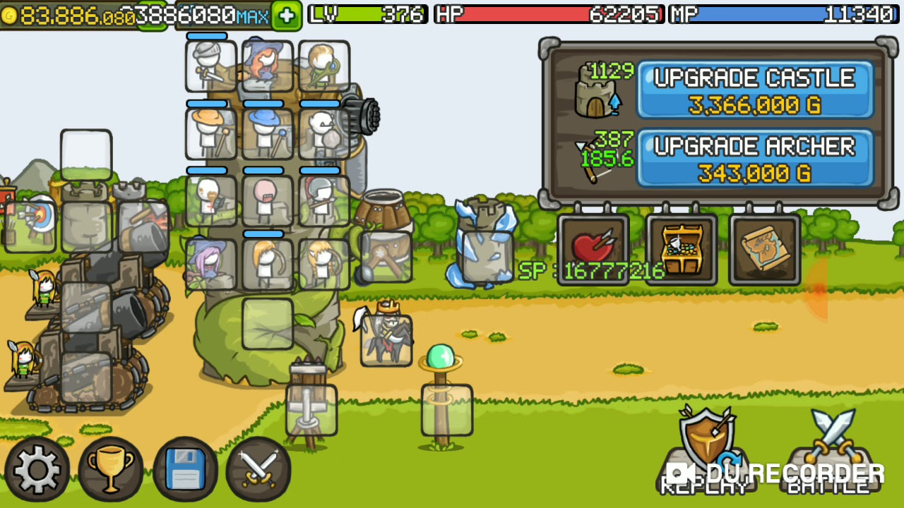 jogando Grow Castle apk Mod YouTube