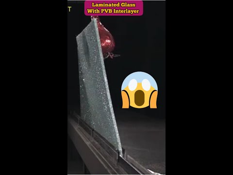 Laminated glass Breakage test #shorts #laminatedglass #facade