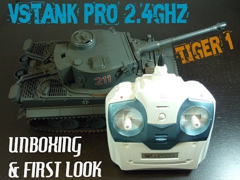 Tiger 1 RC VSTank Pro 2.4ghz Unboxing &amp; First Look