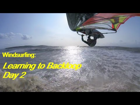 Windsurfing - My second session trying to Backloop