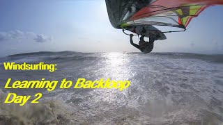 Windsurfing - My second session trying to Backloop