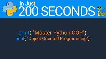 Master Python OOP in 200 Seconds | Python object Oriented programming Tutorial for Beginners