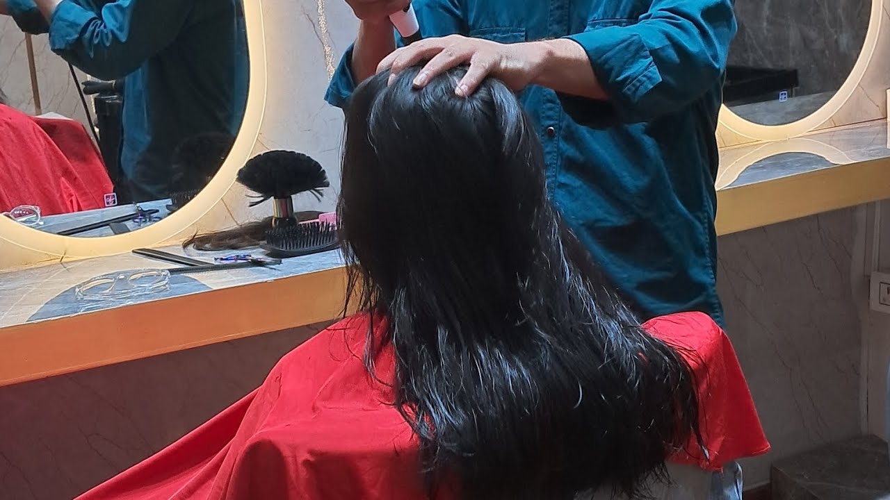 Betiyon ka karya haircut  💇‍♀️ #shortvideo