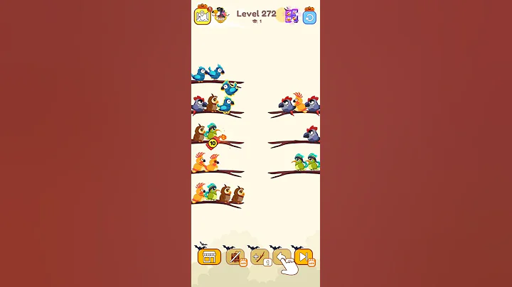 bird sort color game leval 272 #games #colorgame #birdsortcolor #birdsortcolorpuzzle #goosehunt #mro