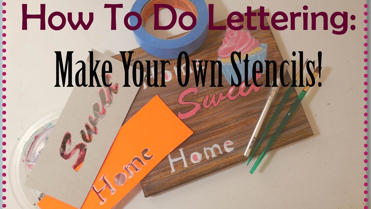 How to make letter stencils easier