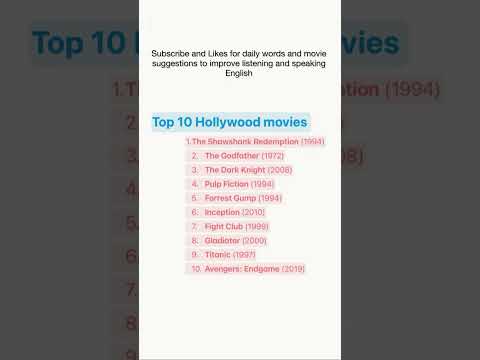 10 Movies suggested