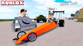 Yeni Gelen Uzun Arabayı Aldım!! Süper Hızlı - Panda ile Roblox Car Crushers 2